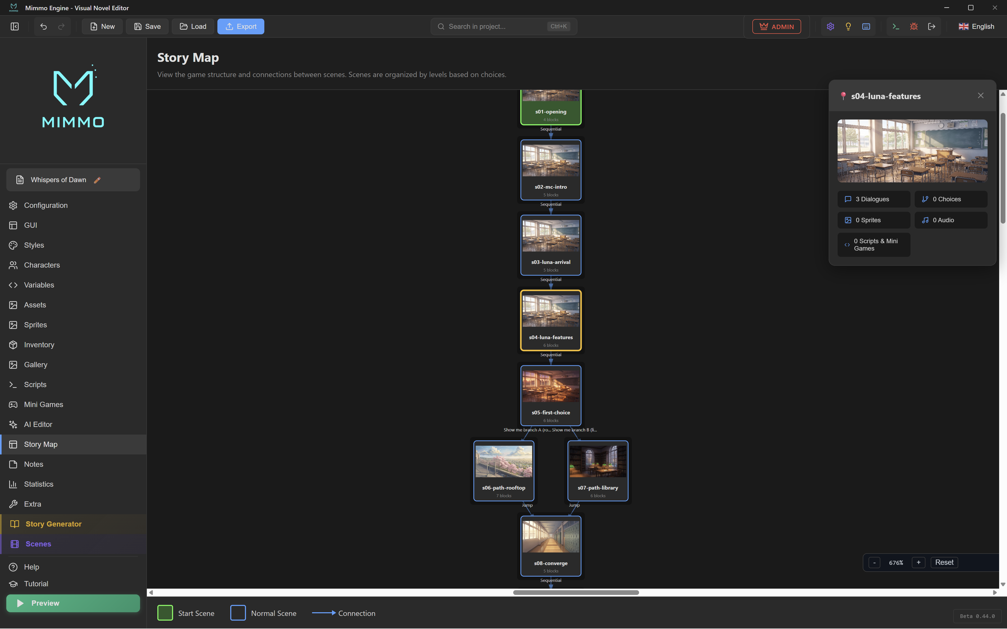 Mimmo Engine Mimmo Engine - Visual Novel Editor | Create Games Without Coding